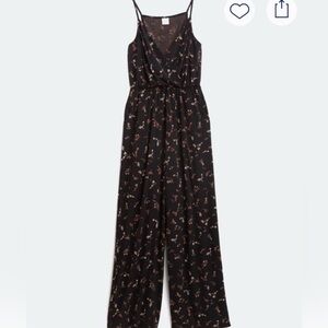 Kaileigh Black Floral Jumpsuit